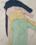 Woolworths Blue Green Yellow And Pink Onesies 3/6M
