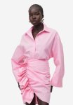 Oversized Cotton Shirt - Light Pink