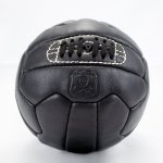 Leather Soccer Ball-black - One Size