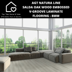 Agt Natura Line Salda Oak Wood Embossed V-groove Laminate Flooring - 8MM