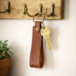 Bulk Order: Personalised Handmade Leather Keyring