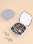 Jewelry Storage Box With Mirror
