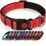 Taglory Reflective Dog Collar - Adjustable Durable And Safe For Training And Walking Small Medium And Large Dogs