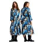 Hydrangea Shirt Dress Was: R845