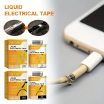Jue-fish Liquid Electrical Tape - 125ML Insulating Glue For Cable Repair Waterproof Heat Resistant Suitable For Wood Plastic And