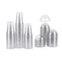 Etrox 250ML Smoothie Cups With Dome Lids 50 Pack - Disposable Drink Cups