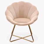 Furniture Chair Hirescalloped DISCBLUSH590 W 840 H 720 L