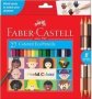 Faber-Castell Full Hexagonal Colour Ecopencils Plus 3 Bicolor-world Colours 27 Pack