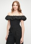 Bardot Bodysuit Bubble Combo Bodysuit - Black