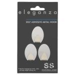 3 Piece Stainless Steel Oval Hook Small