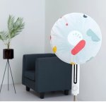 Durable Round Head Fan Cover - Dust & Water Resistant No Battery Needed Perfect For Home Use
