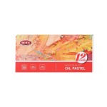 Hexagonal Oil Pastel Set 12 Colours With Easy-grip Sticks