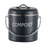 Embossed Compost Bin - Black