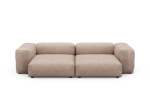 Two Module Sofa - Leather - Stone - 272CM X 136CM