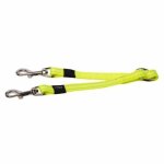 Rogz Utility Double-split Medium Dog Lead - Dayglo Yellow Waggs Online Pet Shop