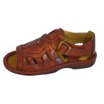 Omega Leather Kids Sandal Terracotta - Speedtrainer