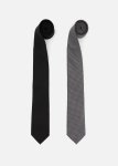 Black Geometric Ties 2 Pack