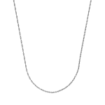 Sterling Silver Thin Rope Necklace