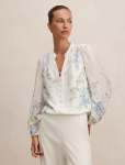 Dove Placement Print Blouse - 20 Wisteria Floral