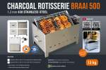 Tp Charcoal Rotisserie 430 Stainless Steel TP16198-430