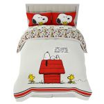 Peanuts Charlie Brown & Snoopy Classic Pals Super Soft Comforter And Sheet Set 5 Piece Full Size Officially Licensed Product Fra