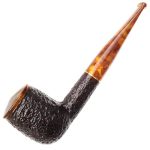 Savinelli Pipes Tortuga Collection - Turtle Shell Inspired Design Traditional Wood Briar Pipe With Cap 6MM Brown Rustic 106
