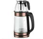 1500W 2L Cordless Glass Electric Kettle With 800ML Stylish Teapot
