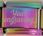 9MM Engraved Name/word Italian Charm Rainbow