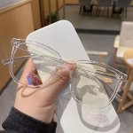 Transparent Square Frame Clear Lens Glasses Minimalist Fashion Decorative Glasses Computer Spectacles For Women