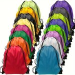 Durable Nylon Drawstring Backpack For Sports Travel Yoga Gym Camping & Hiking - Lightweight And Convenient