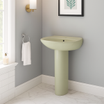 Verona Basin Pedestal Combo Set Avocado