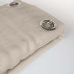 Amalfi Eyelet Unlined Curtain - Natural - 270 X 255CM