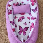 Baby Nest Baby Sleeping Pod Purple Butterfly Set