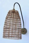 Brown Rattan Wall Light – 43X29CM