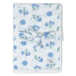 Babes & Kids Baby Swaddle Blanket And Headband Set - Agapanthus