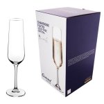 Consol Signature Vienna Stem Crystal Champagne Flute 4 Pack 200ML