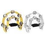 Percussion Tambourine For Adults Hand Tambourine Musical Instrument Electroplated Metal Bells On Abs Tambourine Musical Rhythm I