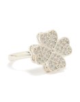 Waterproof Stainless Steel Spinning Clover Ring - M l