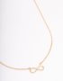 Goldair Gold Diamante Infinity Heart Short Necklace