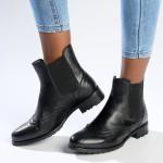 Zoey Leather Ankle Boot - Black - 9