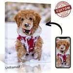 Custom Canvas Print Personalized Photo Poster Create Your Own Image - Ideal For Portraits Landscapes Art Shots Pets - Perfect Gi