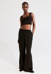 Linen-blend Trousers - Black