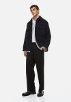 Suit Trousers Straight Fit - Black