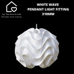 White Wave Pendant Light Fitting - 310MM