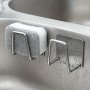 Stainless Steel Sink Caddy - Easy Install No-drill Wall Mount Sponge Holder For Kitchen & Bathroom