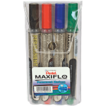 Super Maxiflo Pump-it Marker Chisel Tip Wallet Of 4 – NLF60-4