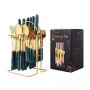Premium 24-PIECE Stainless Steel Cutlery Set With Display Stand
