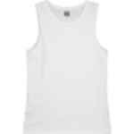 Mens White Basic Vest S-xxl