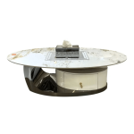 Oval Minimalist Coffee Table