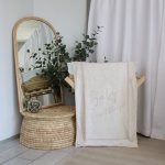 Themed Fleece Blanket Beige Line Set
